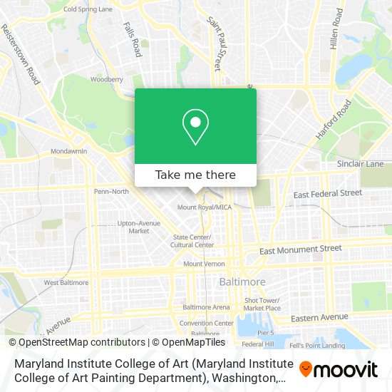 Mapa de Maryland Institute College of Art (Maryland Institute College of Art Painting Department)