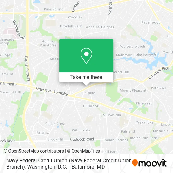 Mapa de Navy Federal Credit Union