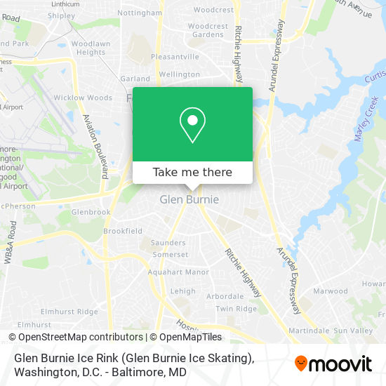 Glen Burnie Ice Rink map