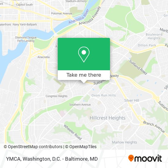 YMCA map