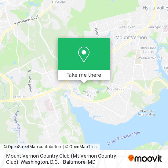 Mount Vernon Country Club map