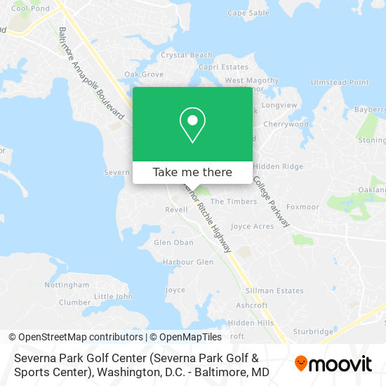 Severna Park Golf Center map