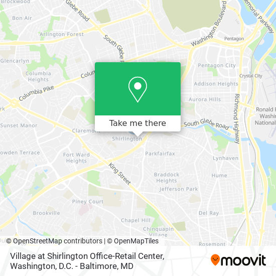 Mapa de Village at Shirlington Office-Retail Center