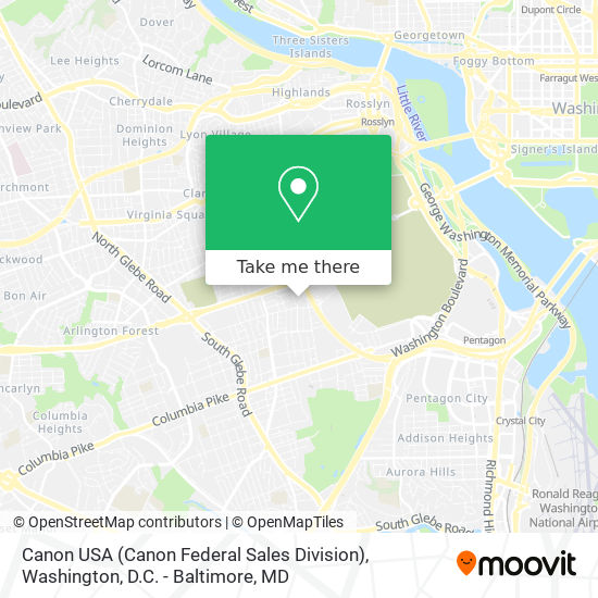 Canon USA (Canon Federal Sales Division) map