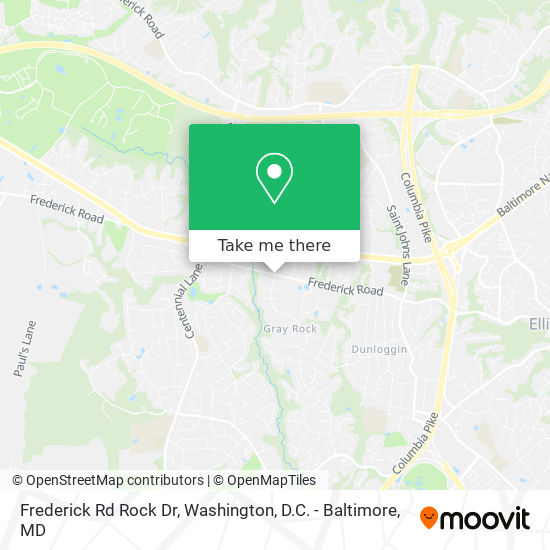 Mapa de Frederick Rd Rock Dr