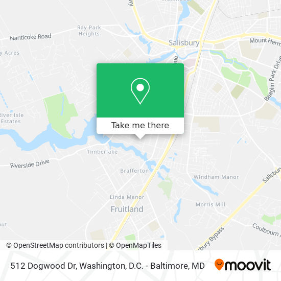 Mapa de 512 Dogwood Dr