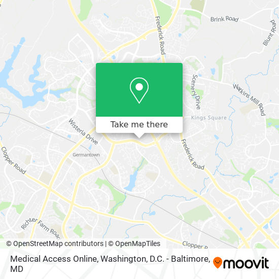 Medical Access Online map