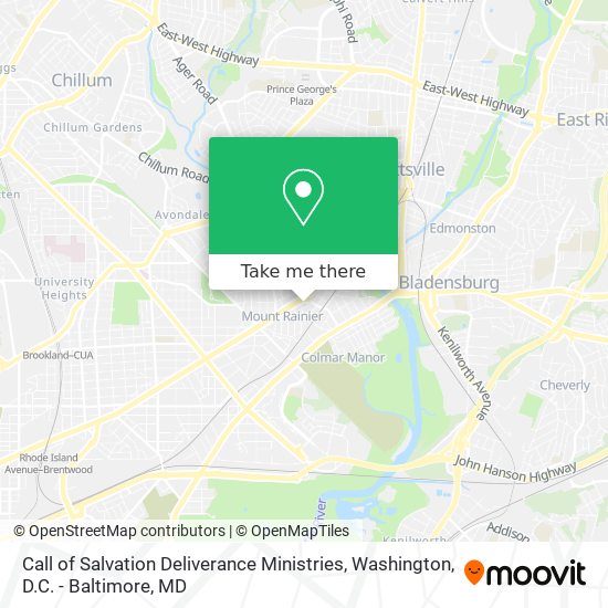 Mapa de Call of Salvation Deliverance Ministries