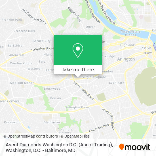 Ascot Diamonds Washington D.C. (Ascot Trading) map