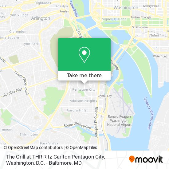 Mapa de The Grill at THR Ritz-Carlton Pentagon City