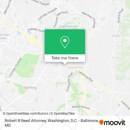 Robert R Reed Attorney map