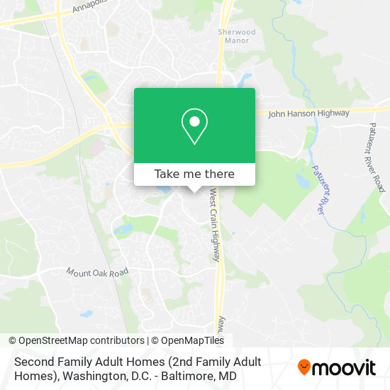Second Family Adult Homes map