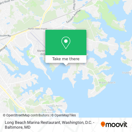 Long Beach Marina Restaurant map