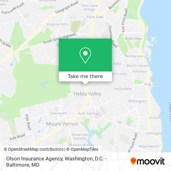 Olson Insurance Agency map