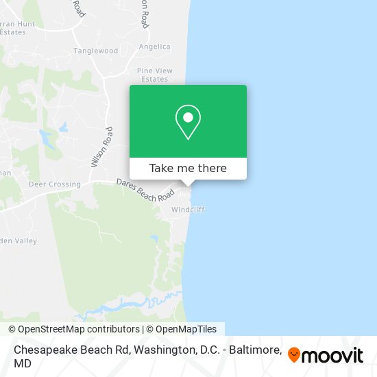 Chesapeake Beach Rd map