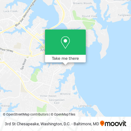 Mapa de 3rd St Chesapeake