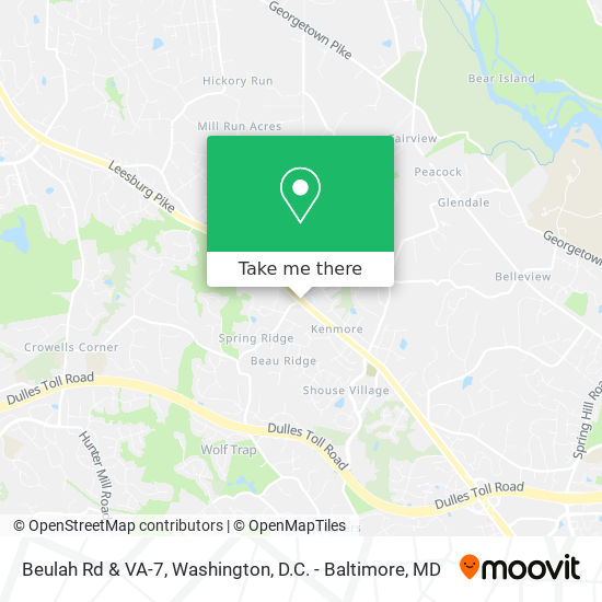 Mapa de Beulah Rd & VA-7