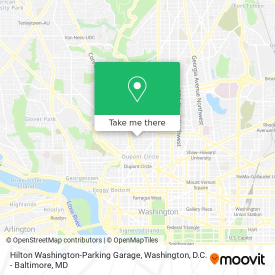 Hilton Washington-Parking Garage map