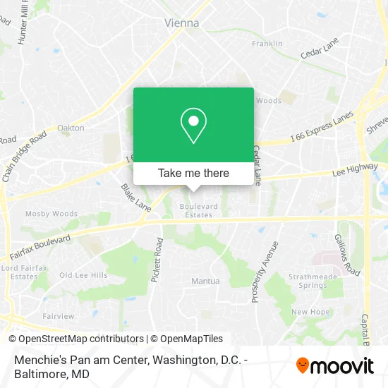 Mapa de Menchie's Pan am Center