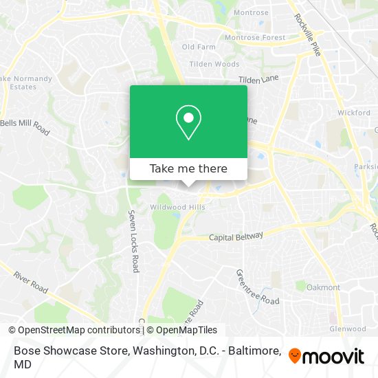 Bose Showcase Store map