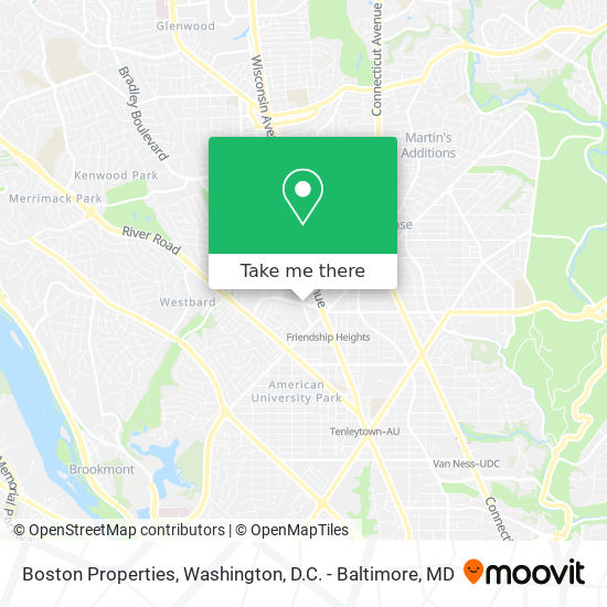 Mapa de Boston Properties