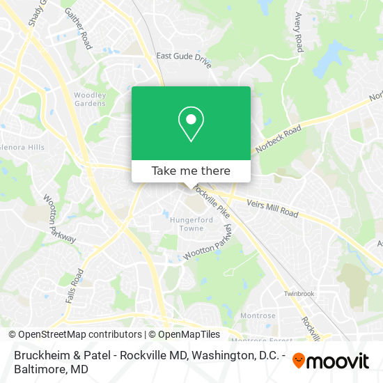 Mapa de Bruckheim & Patel - Rockville MD