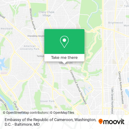 Mapa de Embassy of the Republic of Cameroon