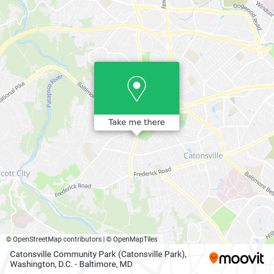 Catonsville Community Park (Catonsville Park) map