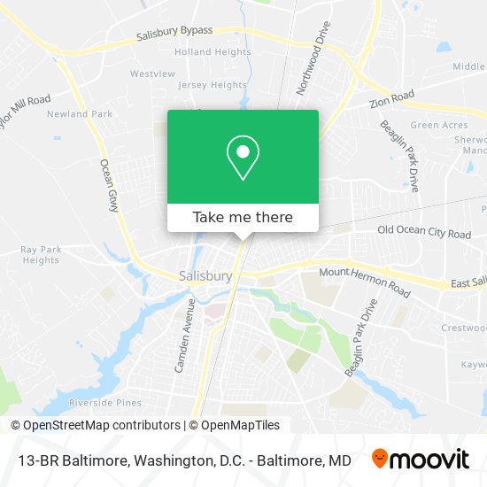 Mapa de 13-BR Baltimore