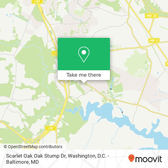 Mapa de Scarlet Oak Oak Stump Dr, Millersville, MD 21108