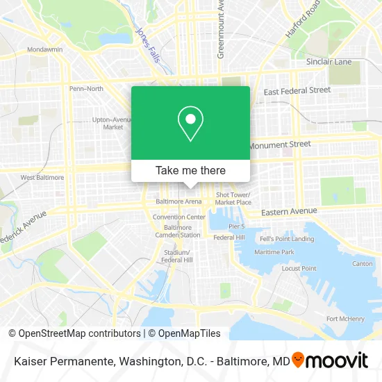 Kaiser Permanente map