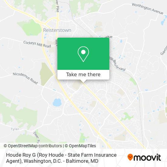 Mapa de Houde Roy G (Roy Houde - State Farm Insurance Agent)