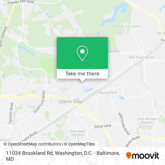 Mapa de 11034 Brookland Rd