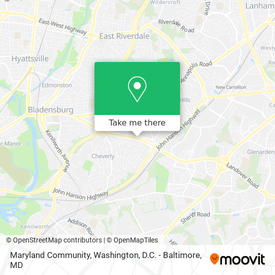 Mapa de Maryland Community