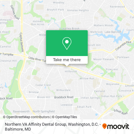 Mapa de Northern VA Affinity Dental Group