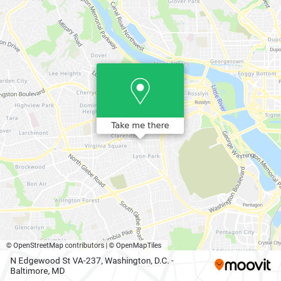 N Edgewood St VA-237 map