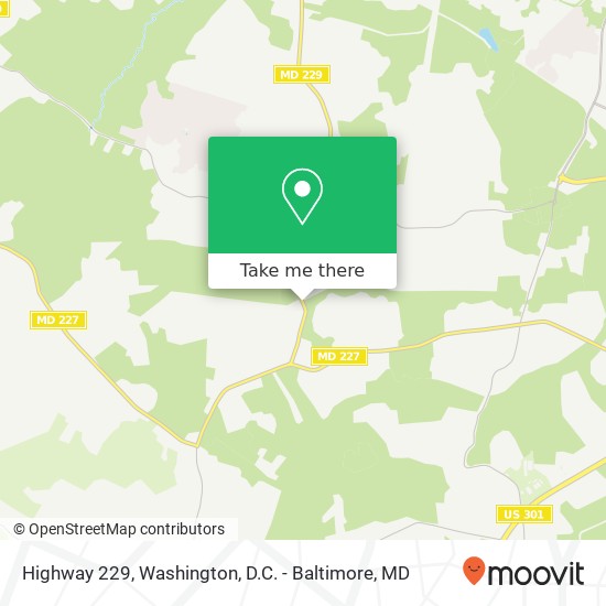 Highway 229, Pomfret, MD 20675 map
