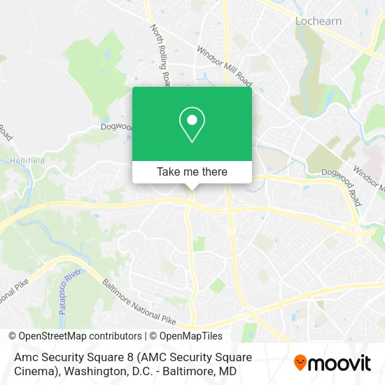 Amc Security Square 8 (AMC Security Square Cinema) map