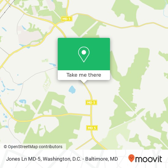 Mapa de Jones Ln MD-5, Waldorf, MD 20602