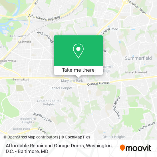 Affordable Repair and Garage Doors map