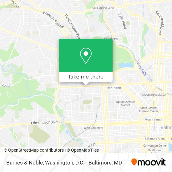 Barnes & Noble map