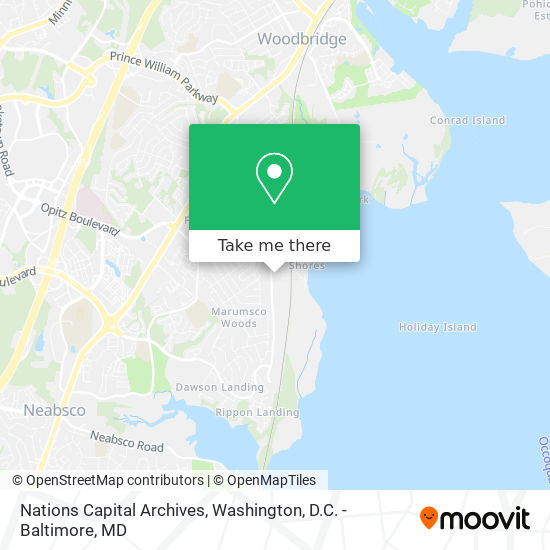 Nations Capital Archives map