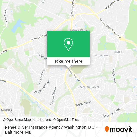 Mapa de Renee Oliver Insurance Agency