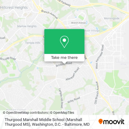 Mapa de Thurgood Marshall Middle School (Marshall Thurgood MS)