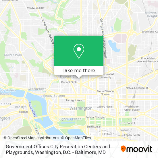 Government Offices City Recreation Centers and Playgrounds map