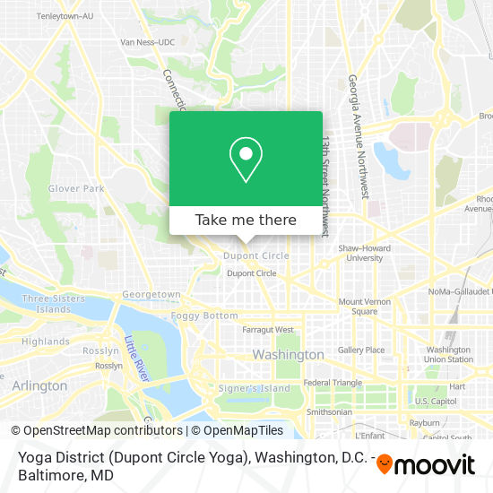 Mapa de Yoga District (Dupont Circle Yoga)