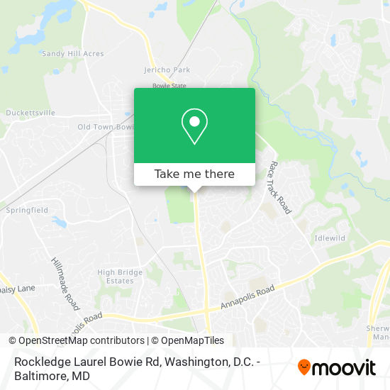 Mapa de Rockledge Laurel Bowie Rd
