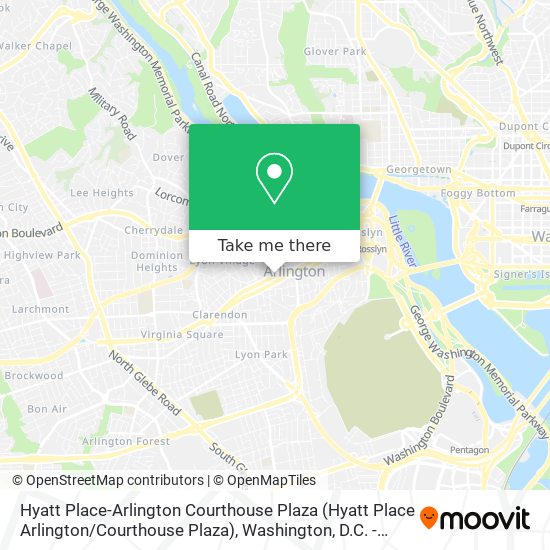 Hyatt Place-Arlington Courthouse Plaza map