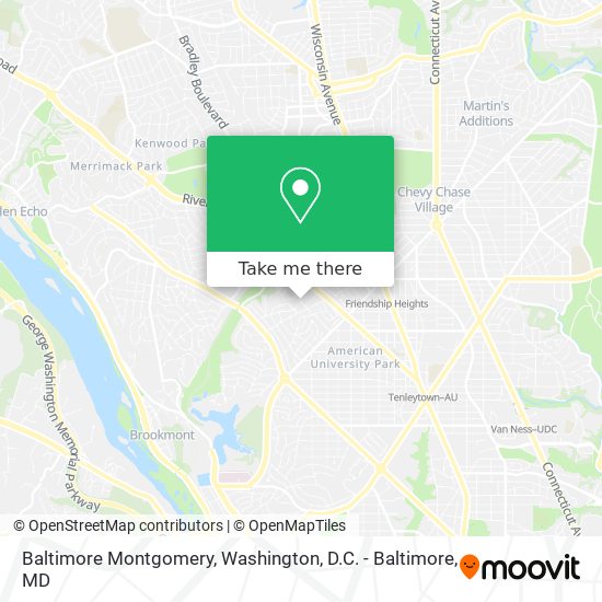 Baltimore Montgomery map