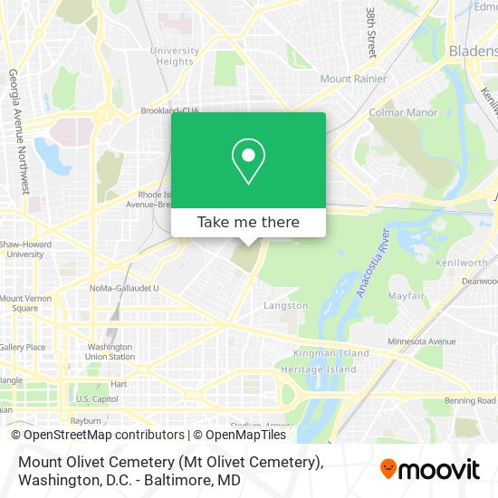 Mount Olivet Cemetery (Mt Olivet Cemetery) map